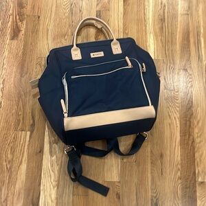 Maevn navy blue travel bag backpack carry on